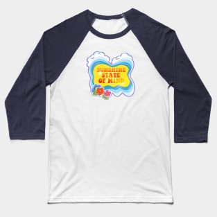 Sunshine State Of Mind Vintage Seventies Style Graphic Baseball T-Shirt